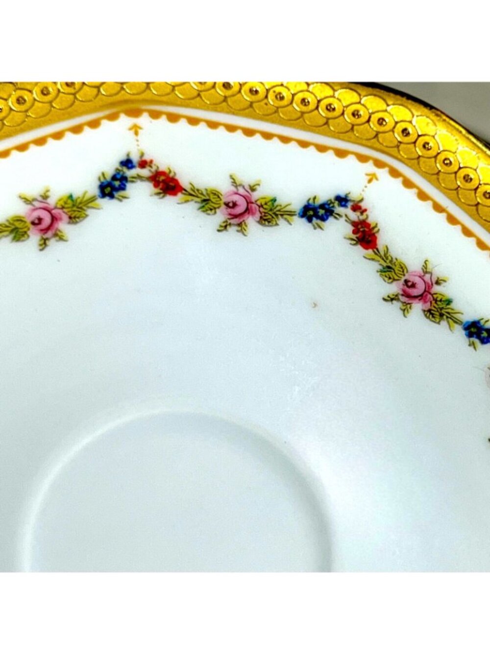 Vtg Tirschenreuth Bavaria PETITE ROSE Demitasse Coffee Cup Saucer Set Germany - Picture 3 of 9